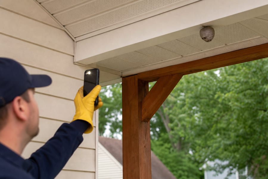 Wasp nests quote request visual