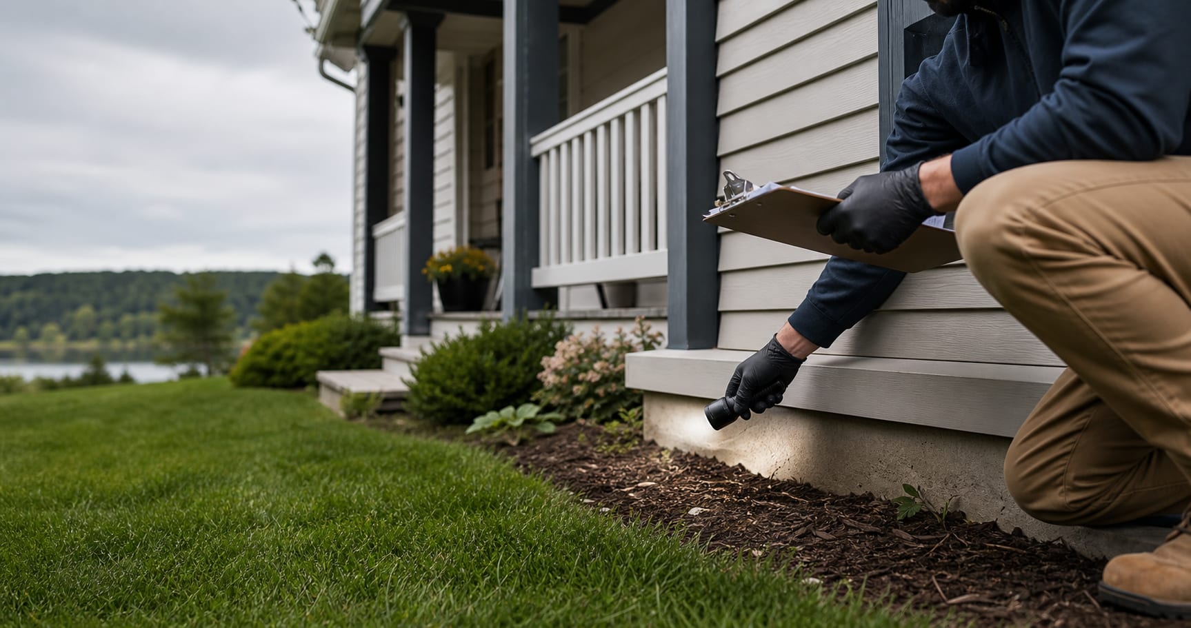Unbranded pest inspection near a Sioux City area home